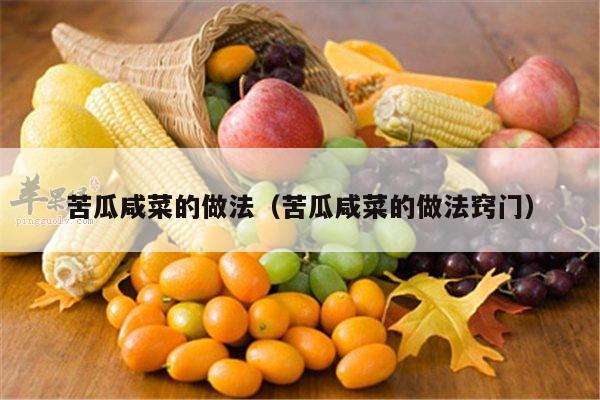 苦瓜咸菜的做法（苦瓜咸菜的做法窍门）
