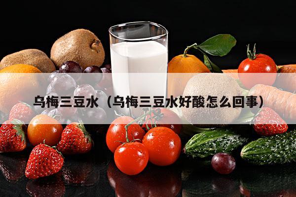 乌梅三豆水（乌梅三豆水好酸怎么回事）