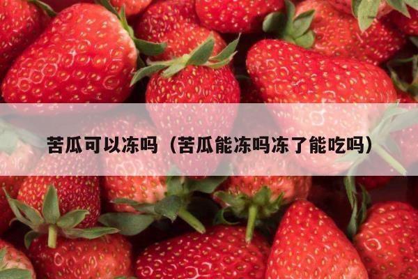 苦瓜可以冻吗（苦瓜能冻吗冻了能吃吗）