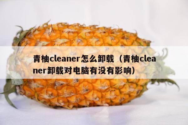 青柚cleaner怎么卸载（青柚cleaner卸载对电脑有没有影响）