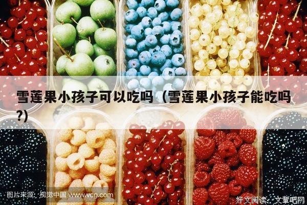 雪莲果小孩子可以吃吗（雪莲果小孩子能吃吗?）