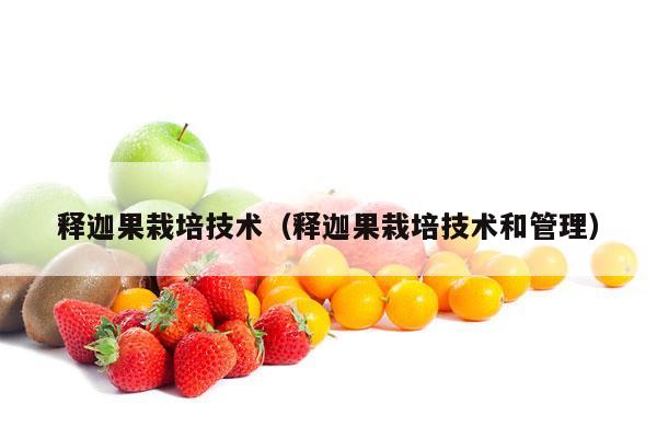 释迦果栽培技术（释迦果栽培技术和管理）