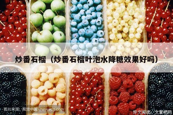 炒番石榴（炒番石榴叶泡水降糖效果好吗）