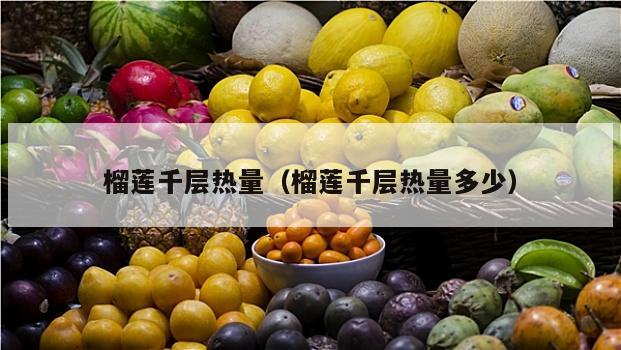 榴莲千层热量（榴莲千层热量多少）