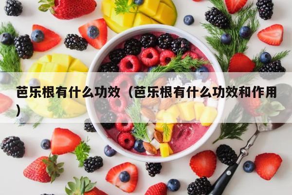 芭乐根有什么功效（芭乐根有什么功效和作用）
