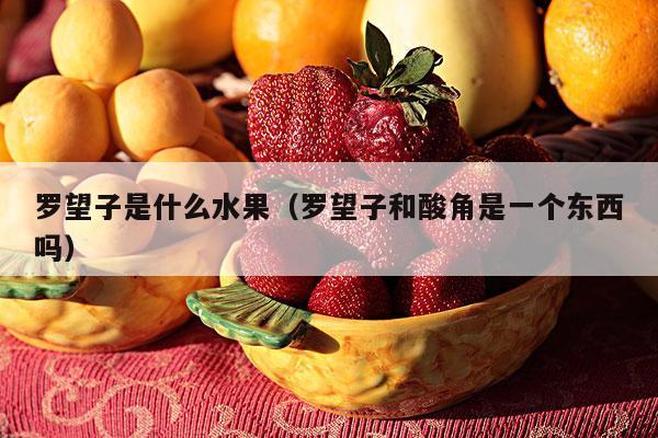 罗望子是什么水果（罗望子和酸角是一个东西吗）