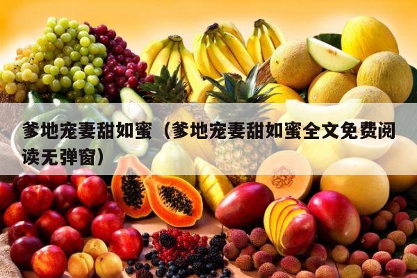 爹地宠妻甜如蜜（爹地宠妻甜如蜜全文免费阅读无弹窗）
