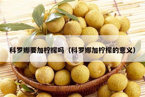 科罗娜要加柠檬吗（科罗娜加柠檬的意义）