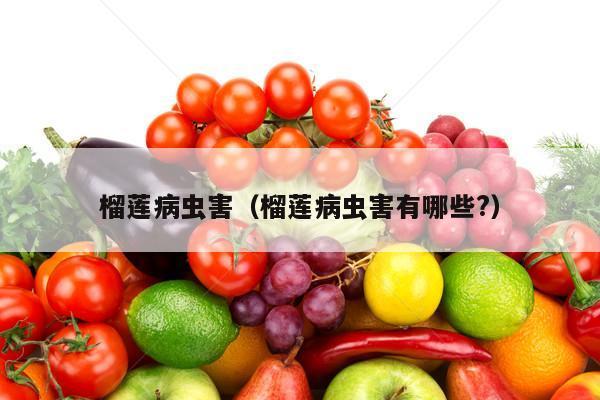 榴莲病虫害（榴莲病虫害有哪些?）