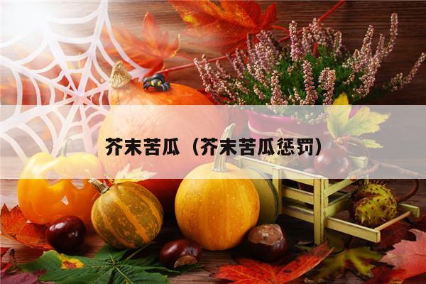 芥末苦瓜（芥末苦瓜惩罚）