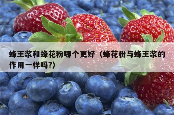 蜂王浆和蜂花粉哪个更好（蜂花粉与蜂王浆的作用一样吗?）