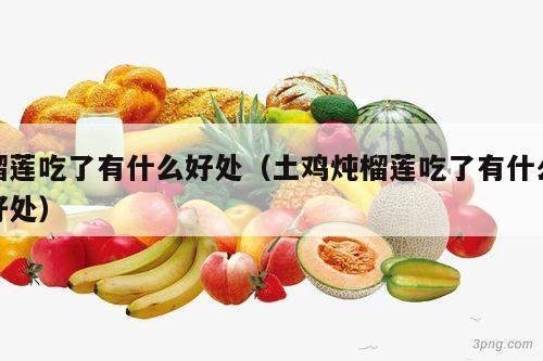 榴莲吃了有什么好处（土鸡炖榴莲吃了有什么好处）