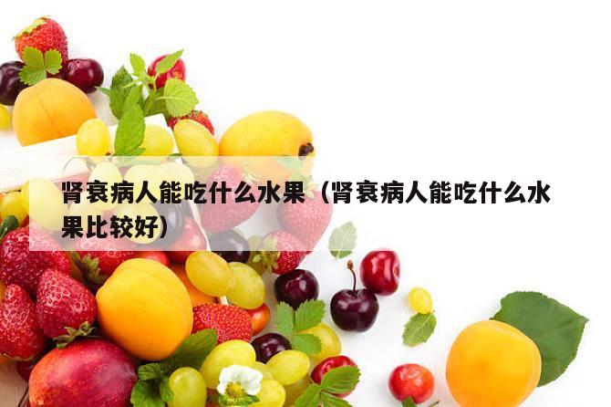 肾衰病人能吃什么水果（肾衰病人能吃什么水果比较好）