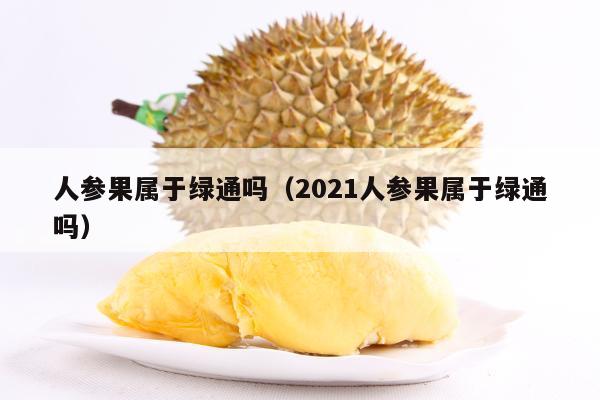 人参果属于绿通吗（2021人参果属于绿通吗）