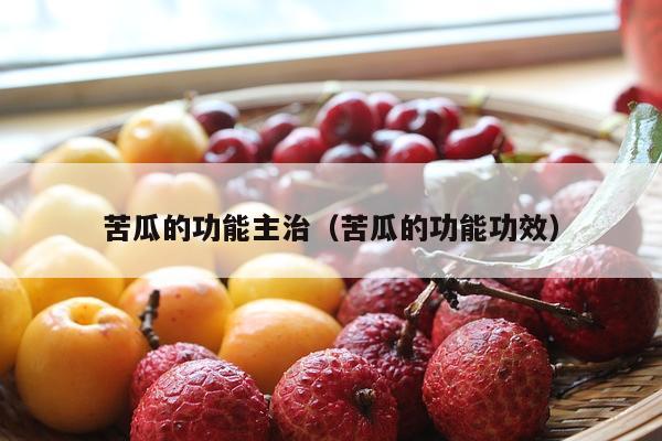 苦瓜的功能主治（苦瓜的功能功效）