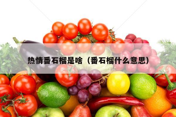 热情番石榴是啥（番石榴什么意思）
