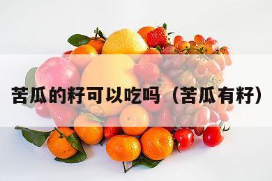 苦瓜的籽可以吃吗（苦瓜有籽）