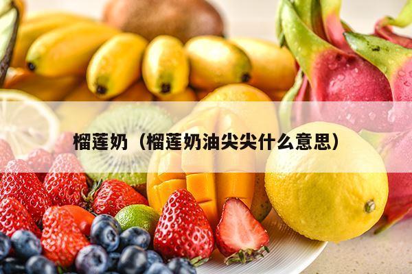 榴莲奶（榴莲奶油尖尖什么意思）