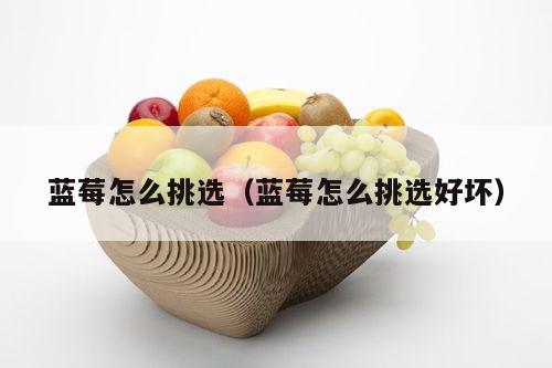 蓝莓怎么挑选（蓝莓怎么挑选好坏）