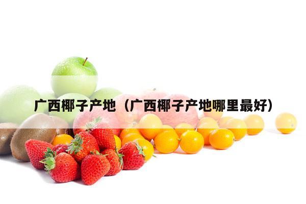 广西椰子产地（广西椰子产地哪里最好）