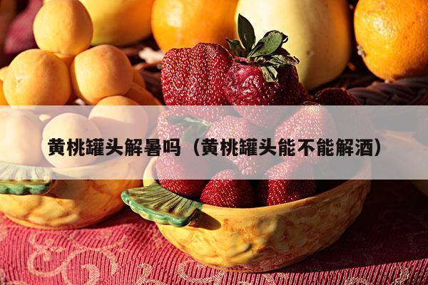 黄桃罐头解暑吗（黄桃罐头能不能解酒）
