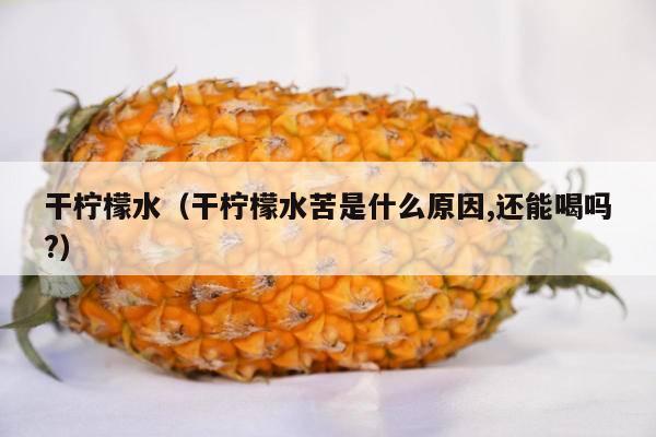 干柠檬水（干柠檬水苦是什么原因,还能喝吗?）