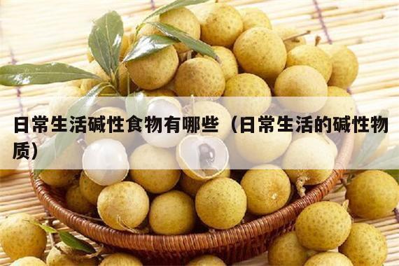 日常生活碱性食物有哪些（日常生活的碱性物质）