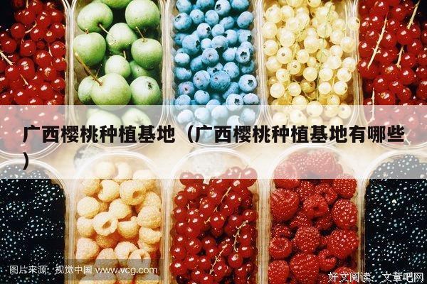 广西樱桃种植基地（广西樱桃种植基地有哪些）