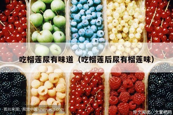 吃榴莲尿有味道（吃榴莲后尿有榴莲味）
