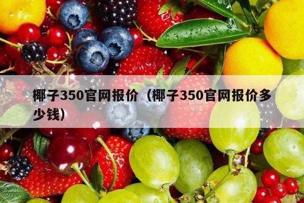 椰子350官网报价（椰子350官网报价多少钱）