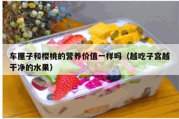 车厘子和樱桃的营养价值一样吗（越吃子宫越干净的水果）
