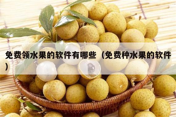 免费领水果的软件有哪些（免费种水果的软件）