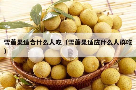 雪莲果适合什么人吃（雪莲果适应什么人群吃）