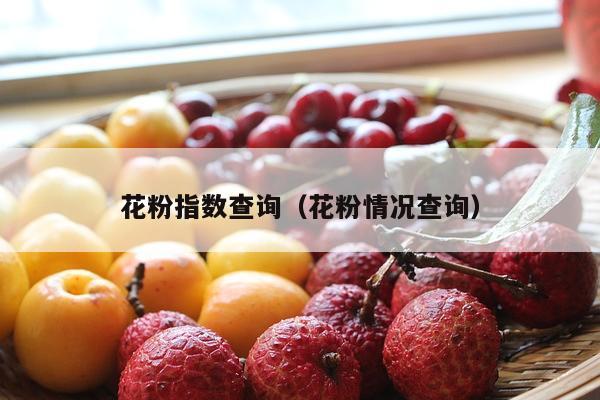 花粉指数查询（花粉情况查询）