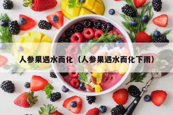 人参果遇水而化（人参果遇水而化下雨）