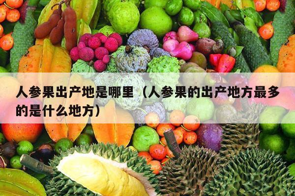 人参果出产地是哪里（人参果的出产地方最多的是什么地方）
